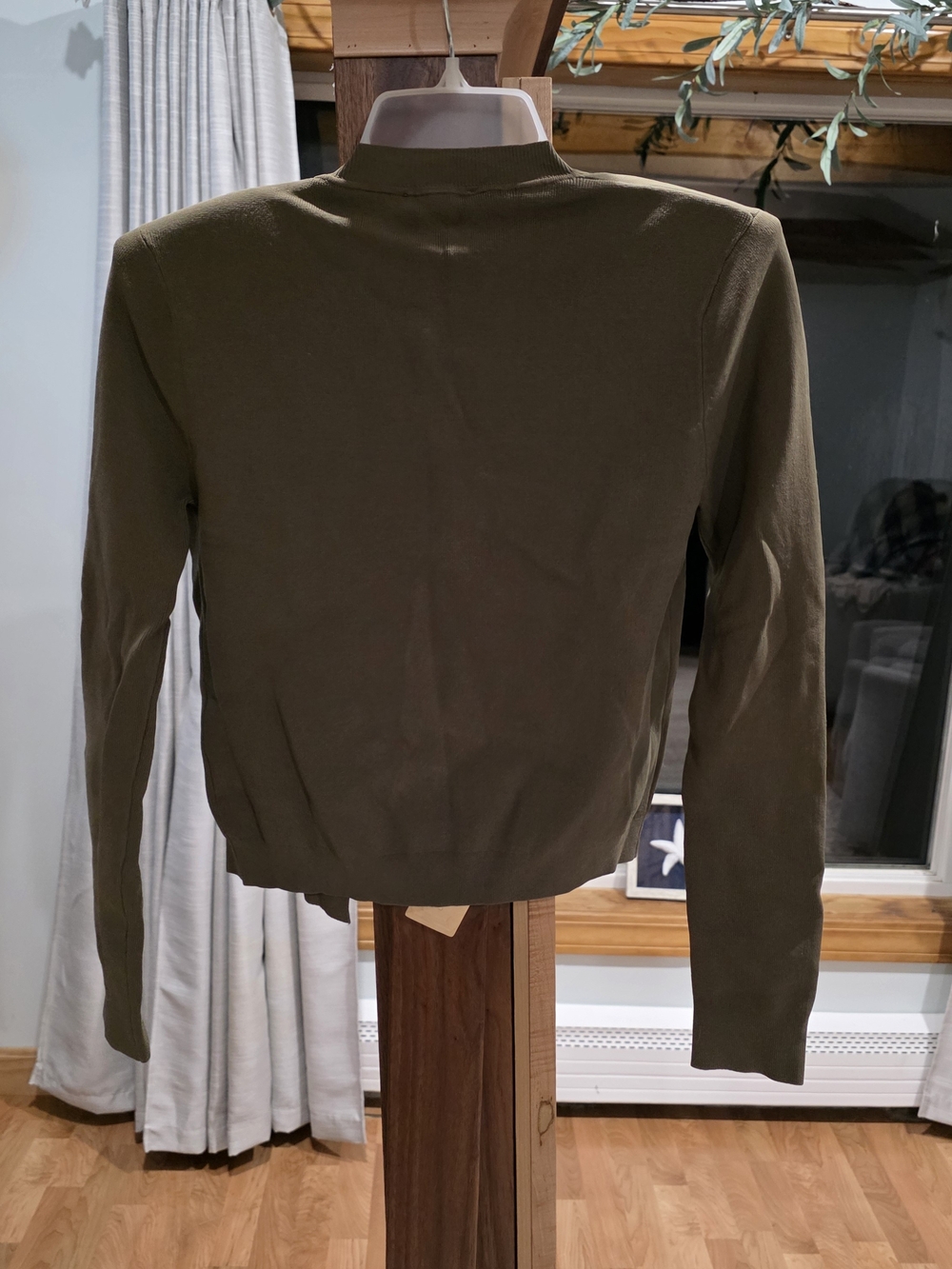 L’AGENCE Toulouse Cardigan XS Olive Green Gold Buttons NWT $475 - Picture 5 of 5